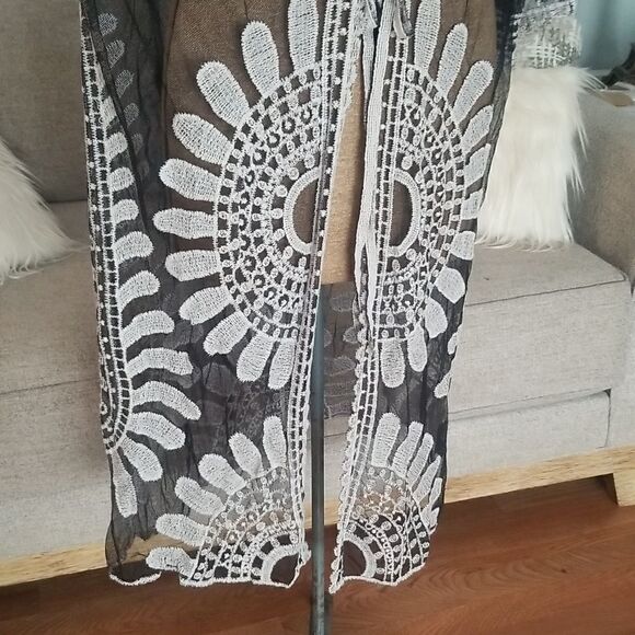 Swimwear Cover Up Sexy Open Front Bikini Swimsuit Kimono Long Beach wea… - Picture 4 of 8